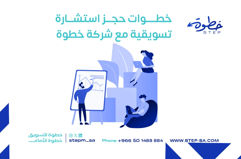 خطوات حجز استشارة تسويقية مع شركة خطوة